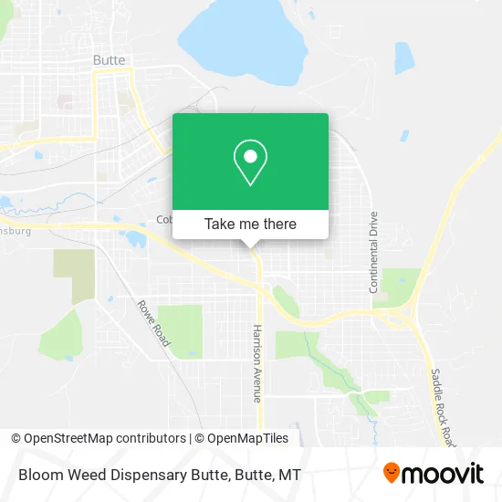 Bloom Weed Dispensary Butte map