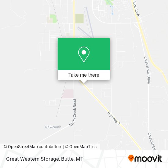 Mapa de Great Western Storage