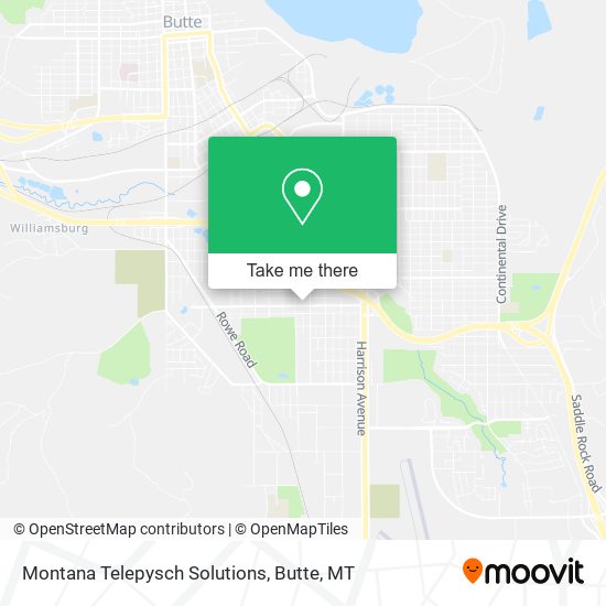 Montana Telepysch Solutions map