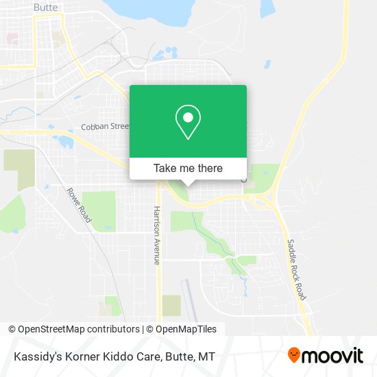 Kassidy's Korner Kiddo Care map