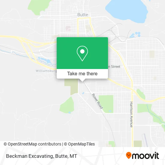 Beckman Excavating map