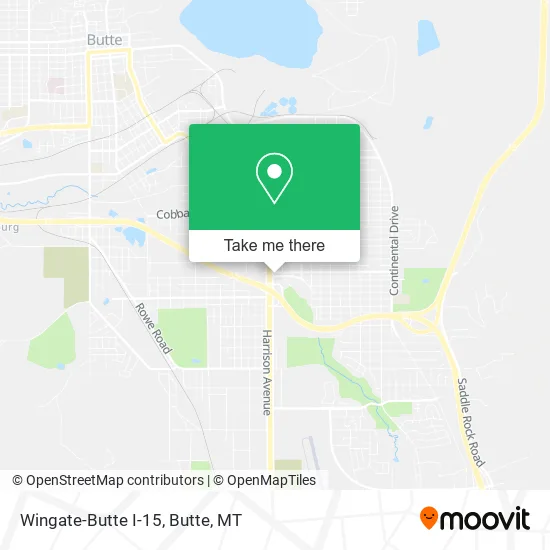 Wingate-Butte I-15 map