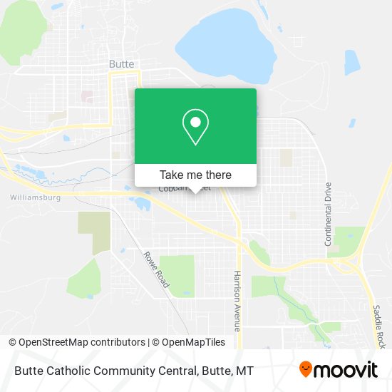 Butte Catholic Community Central map