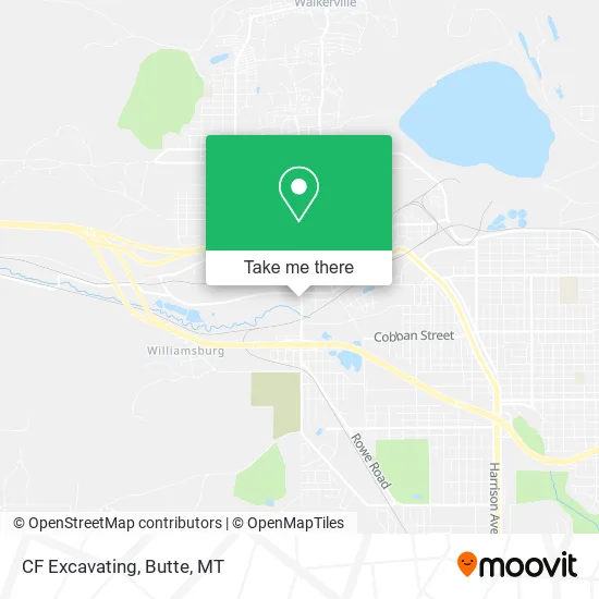 CF Excavating map