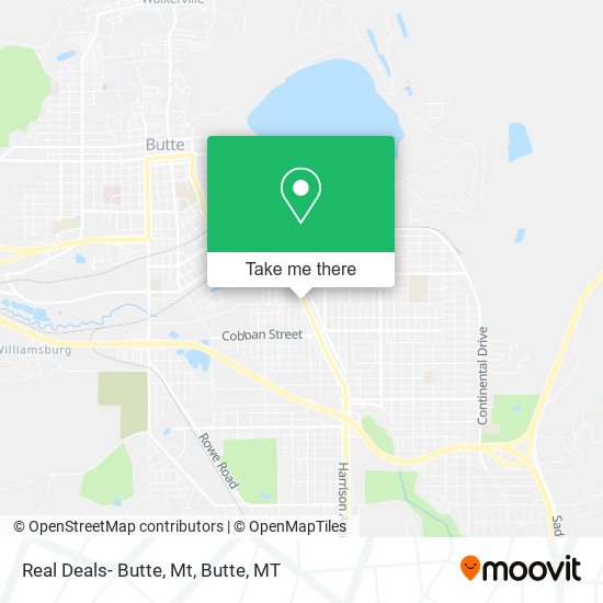 Real Deals- Butte, Mt map