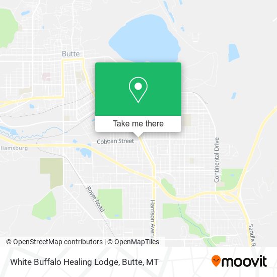 White Buffalo Healing Lodge map