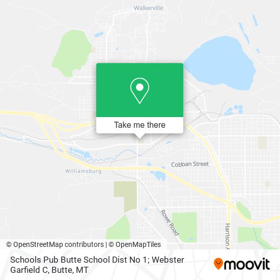 Mapa de Schools Pub Butte School Dist No 1; Webster Garfield C