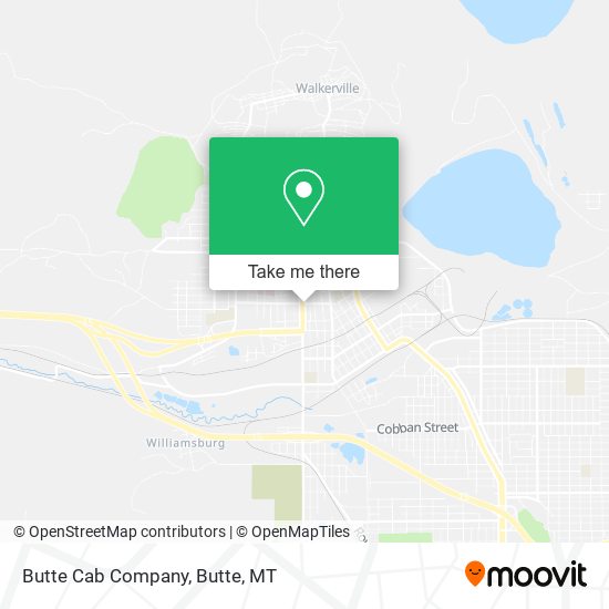 Butte Cab Company map