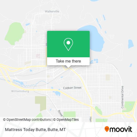 Mapa de Mattress Today Butte