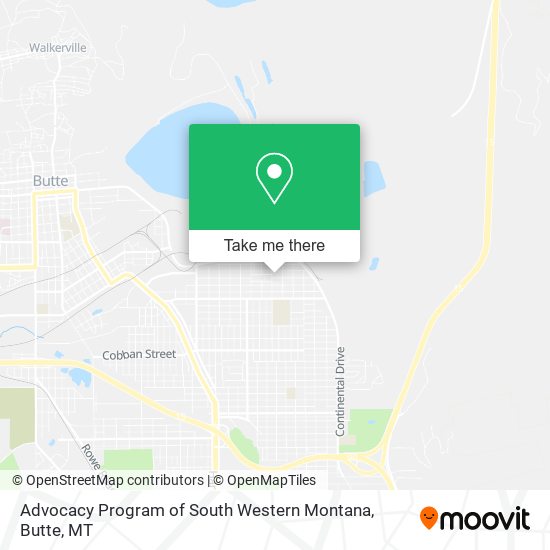 Mapa de Advocacy Program of South Western Montana