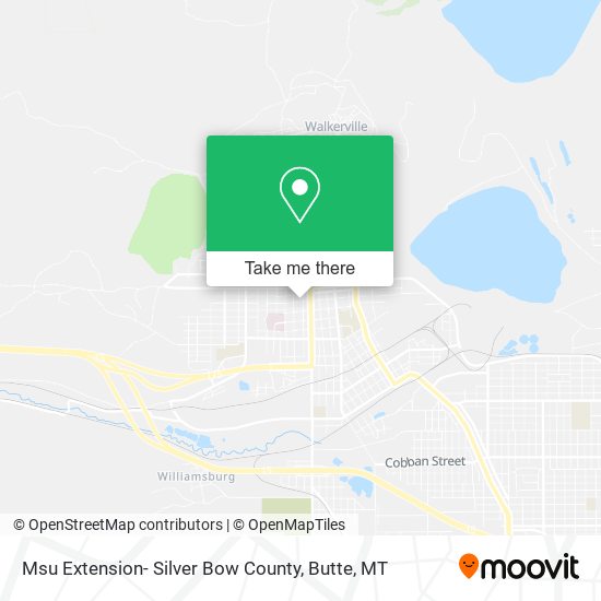 Msu Extension- Silver Bow County map