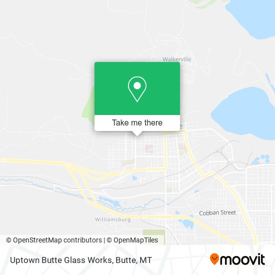 Uptown Butte Glass Works map