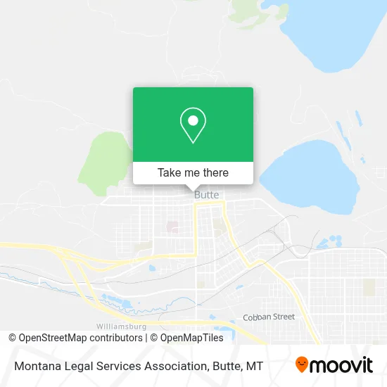 Montana Legal Services Association map