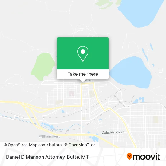 Daniel D Manson Attorney map
