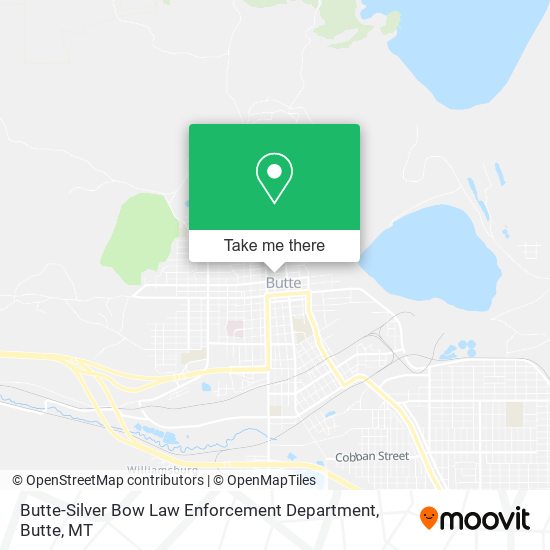 Mapa de Butte-Silver Bow Law Enforcement Department