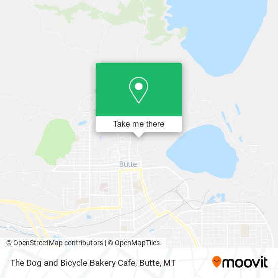 The Dog and Bicycle Bakery Cafe map