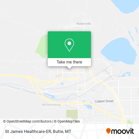 St James Healthcare-ER map