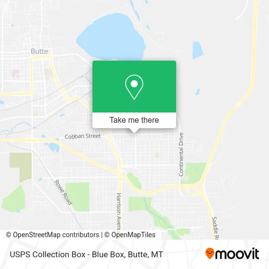 USPS Collection Box - Blue Box map