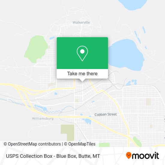 USPS Collection Box - Blue Box map