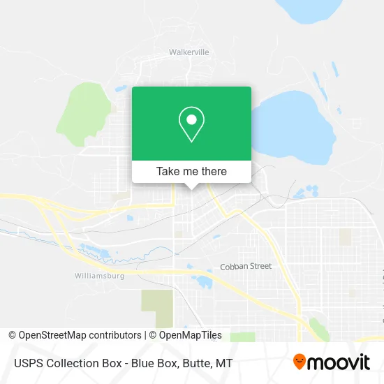 USPS Collection Box - Blue Box map