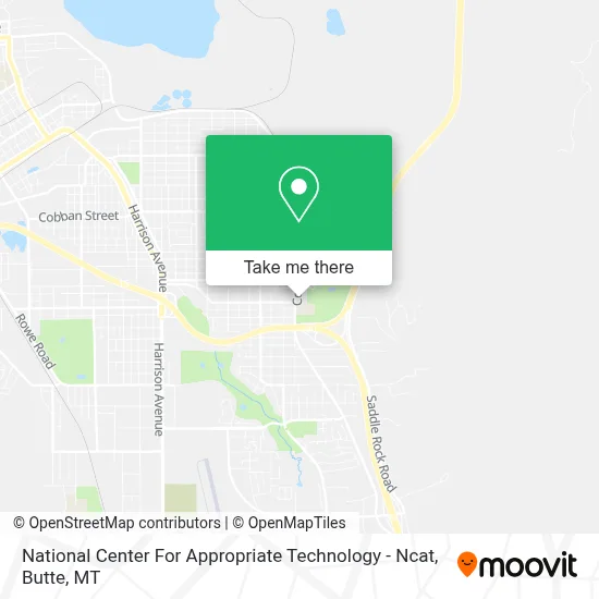National Center For Appropriate Technology - Ncat map
