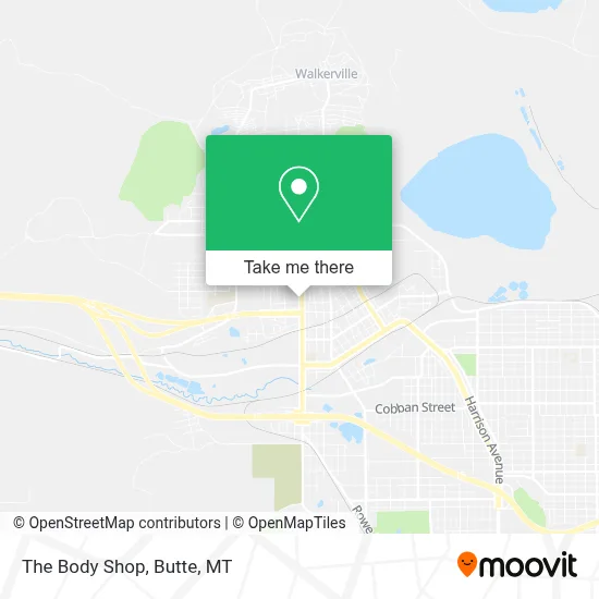 The Body Shop map