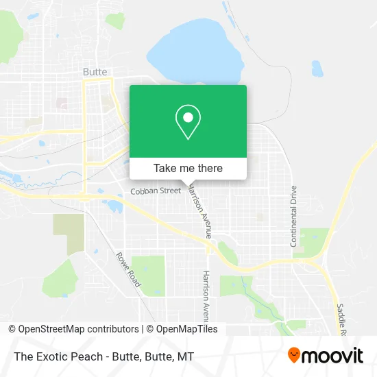 The Exotic Peach - Butte map