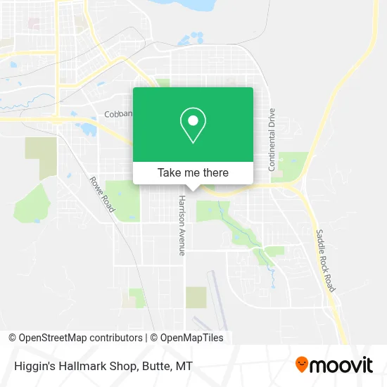 Higgin's Hallmark Shop map