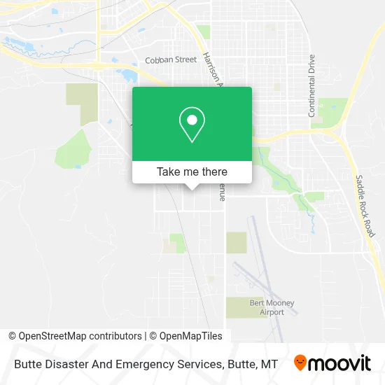 Butte Disaster And Emergency Services map