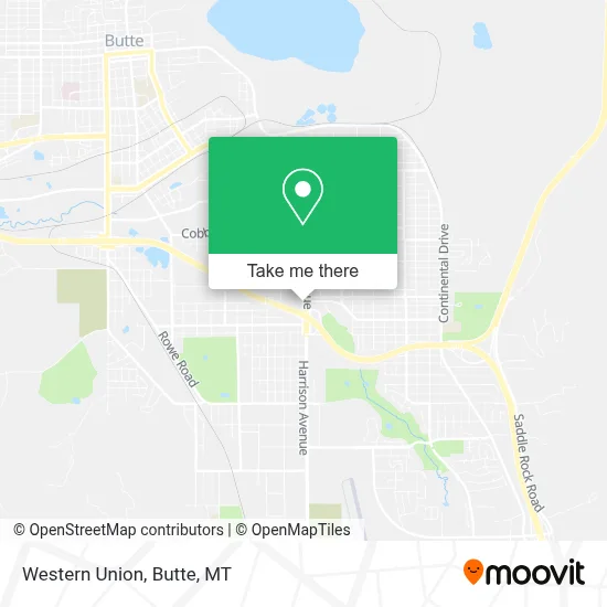 Western Union map