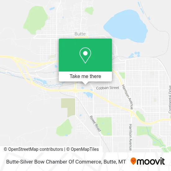Butte-Silver Bow Chamber Of Commerce map