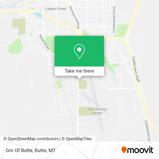 Gm Of Butte map