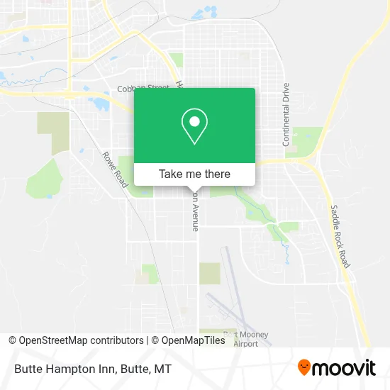 Butte Hampton Inn map