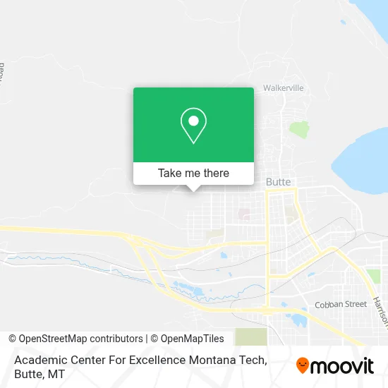 Academic Center For Excellence Montana Tech map