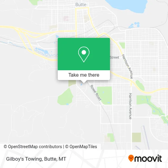 Gilboy's Towing map