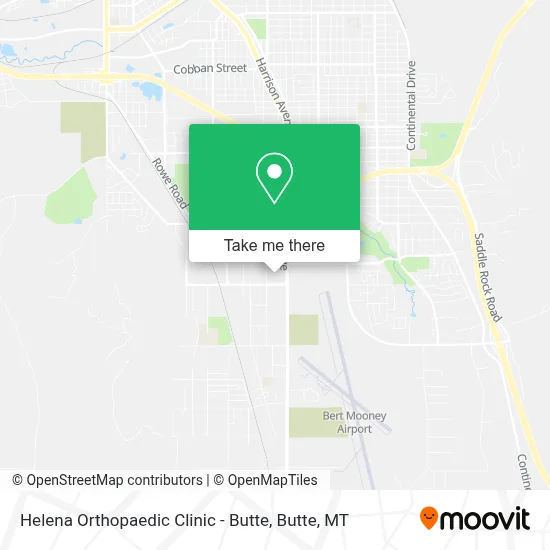 Helena Orthopaedic Clinic - Butte map