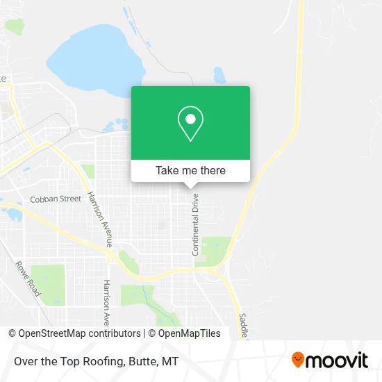 Over the Top Roofing map