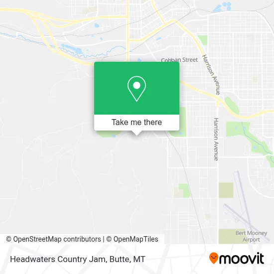 Headwaters Country Jam map