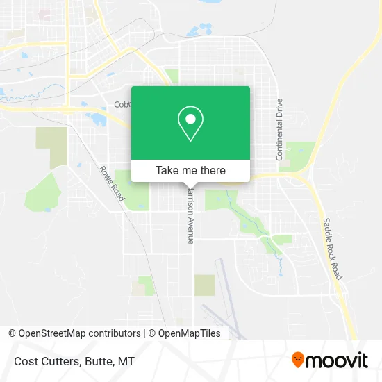 Cost Cutters map