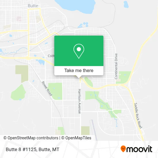 Butte 8 #1125 map