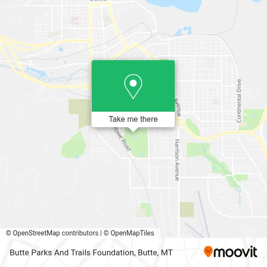 Butte Parks And Trails Foundation map