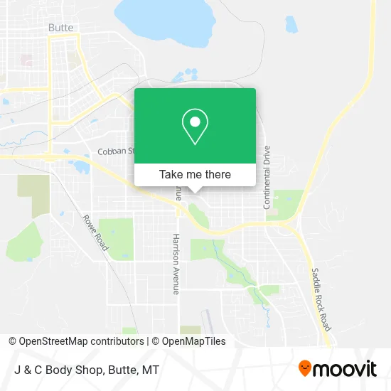 J & C Body Shop map
