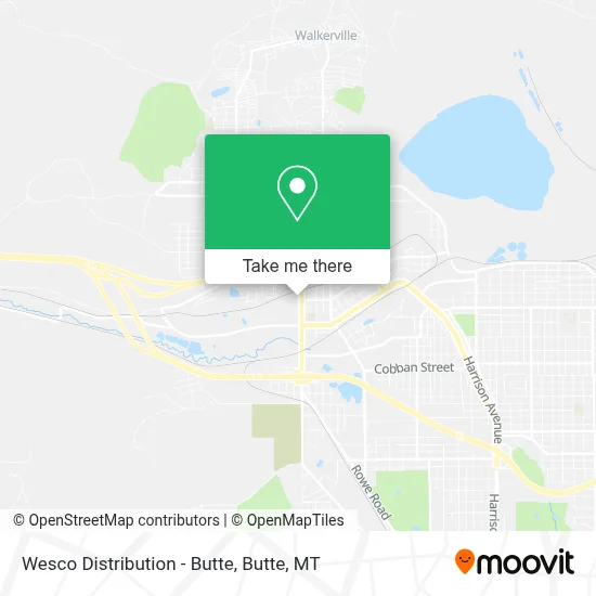 Wesco Distribution - Butte map