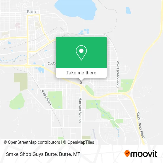 Smke Shop Guys Butte map