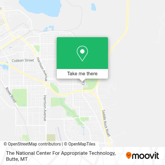 The National Center For Appropriate Technology map