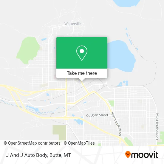 J And J Auto Body map