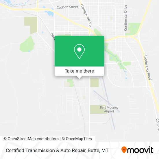 Certified Transmission & Auto Repair map