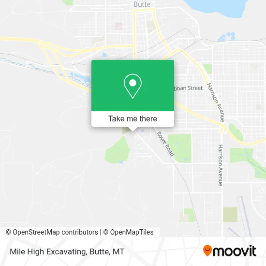 Mile High Excavating map