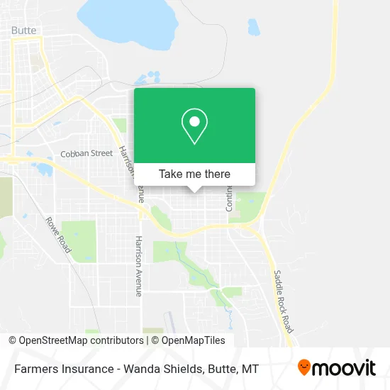 Farmers Insurance - Wanda Shields map