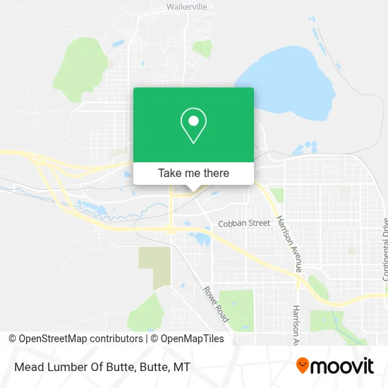 Mead Lumber Of Butte map
